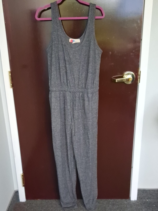 Free People Pants - Free People Gray Sleeveless Jersey Jumpsuit